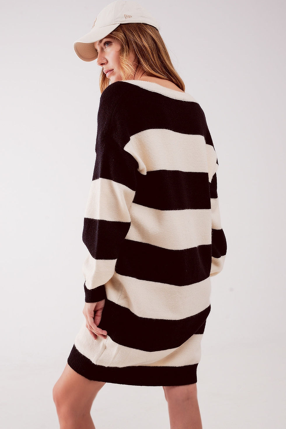 Miniature : Stripe Jumper Dress in Black