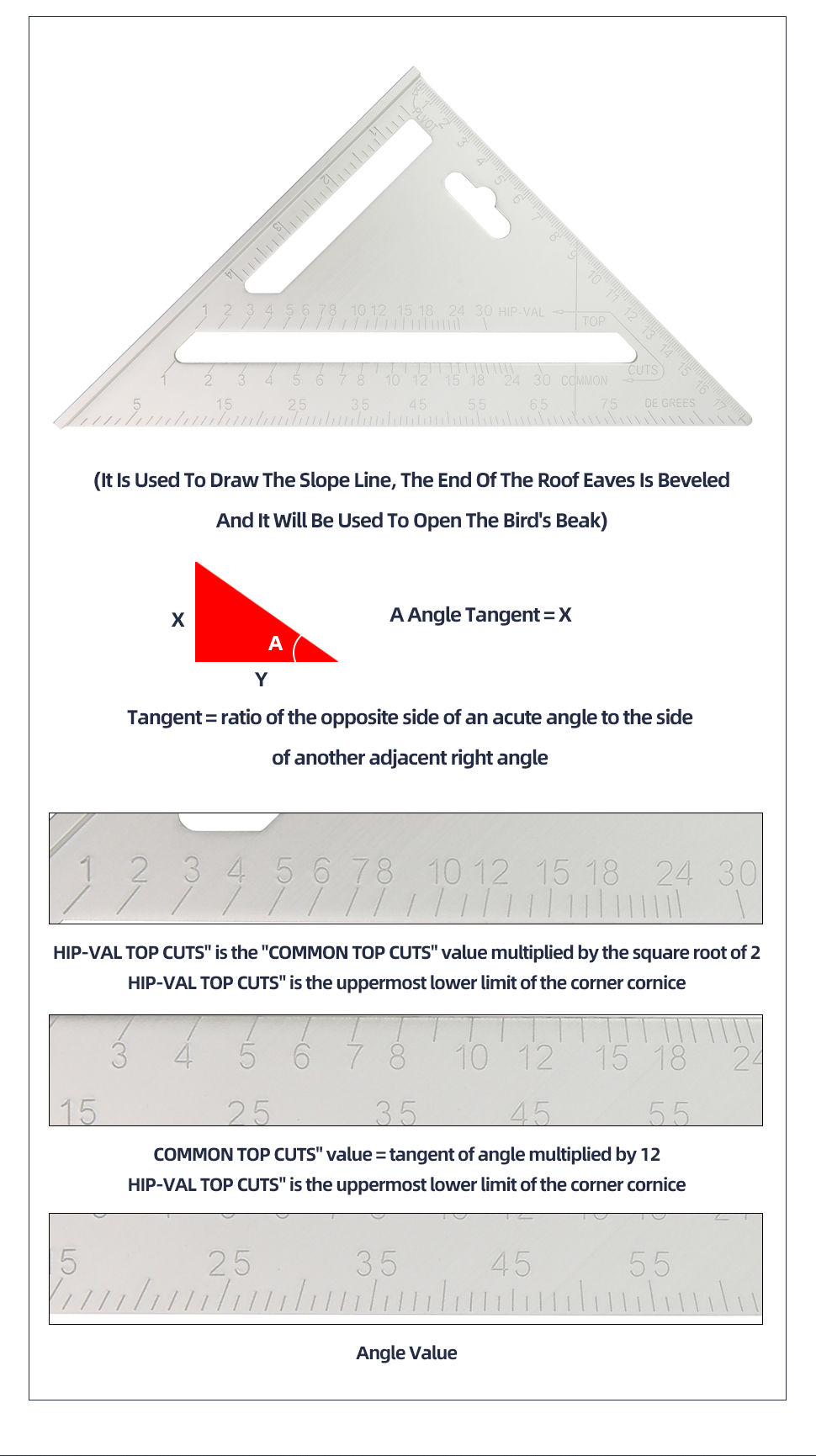 Miniature : Triangle Ruler 7Inch Measurement Tool Aluminium Alloy Carpenter Set Square Angle