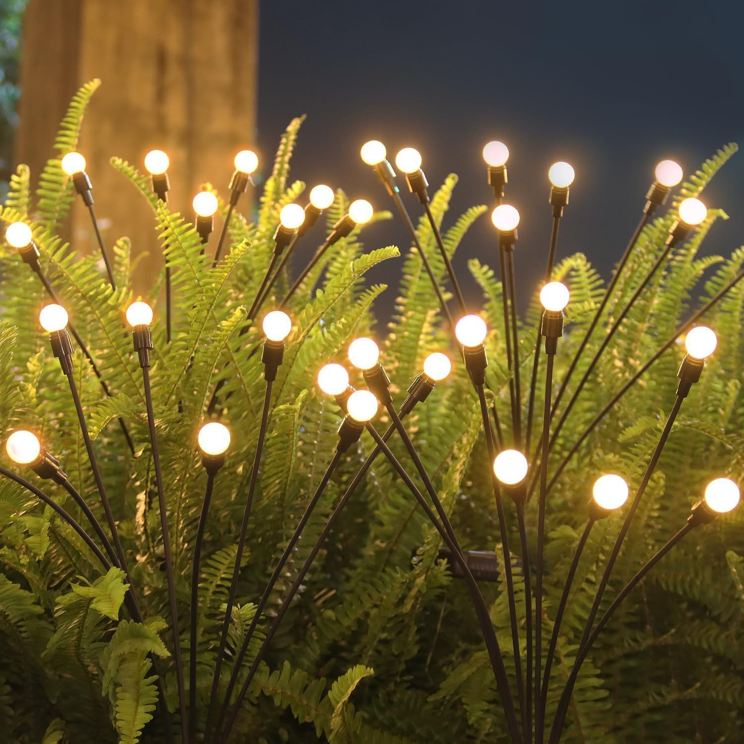 6/8/10 LED Solar Powered Garden Lights Firefly Lights Outdoor Waterproof Vibrant
