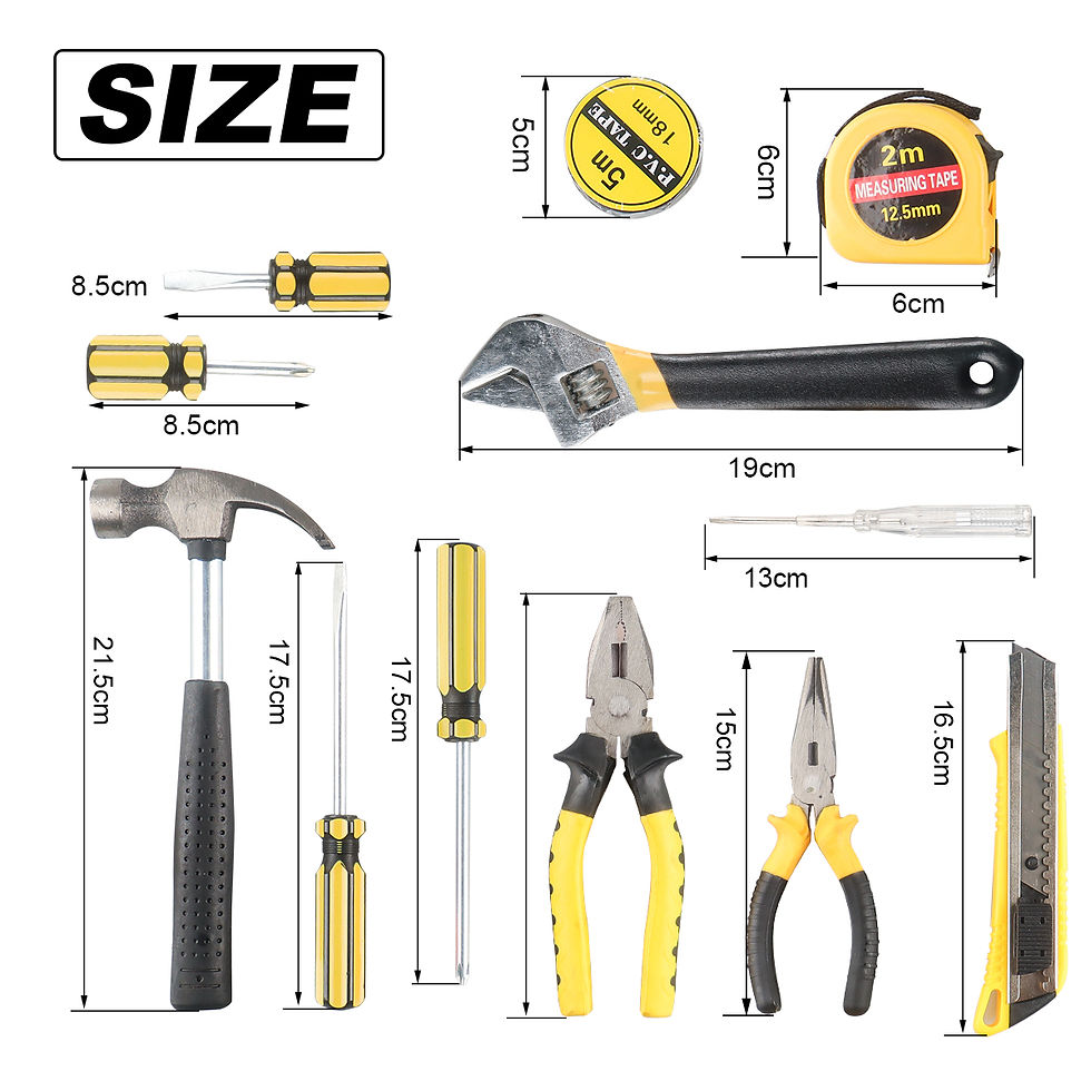 Miniature : 8/9/12/13Pcs Hand Tool Sets Household Home Repair Tool Set Screwdriver Tool Box 