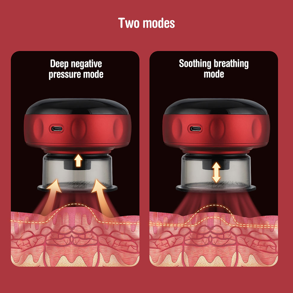 Miniature : Intelligent Vacuum Cupping Massage Device Electric Heating Scraping Suction Cups