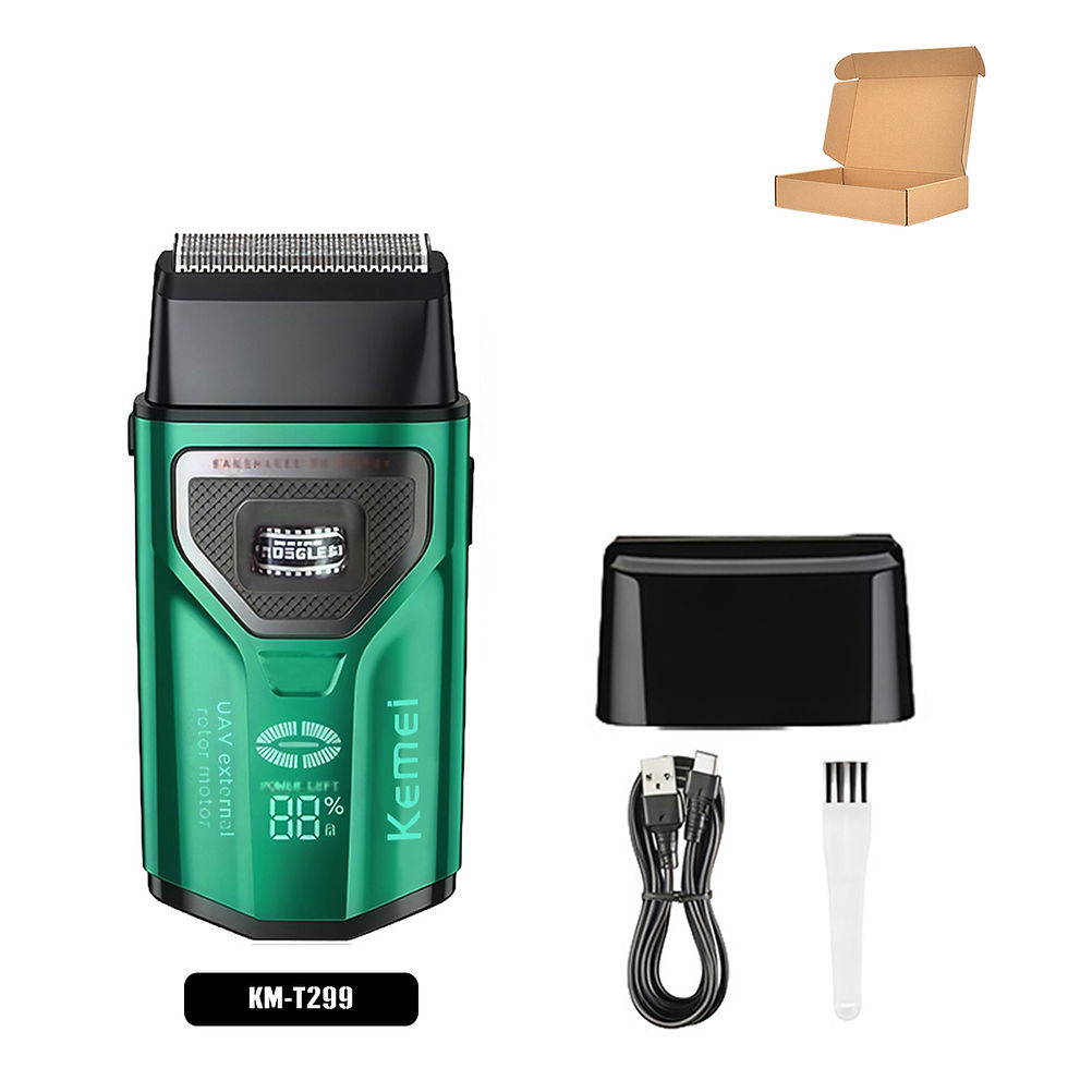 Miniature : Kemei KM-T299 Shaving Machine for Men 7500RPM Double Foil LED Display 1400mAh Ex
