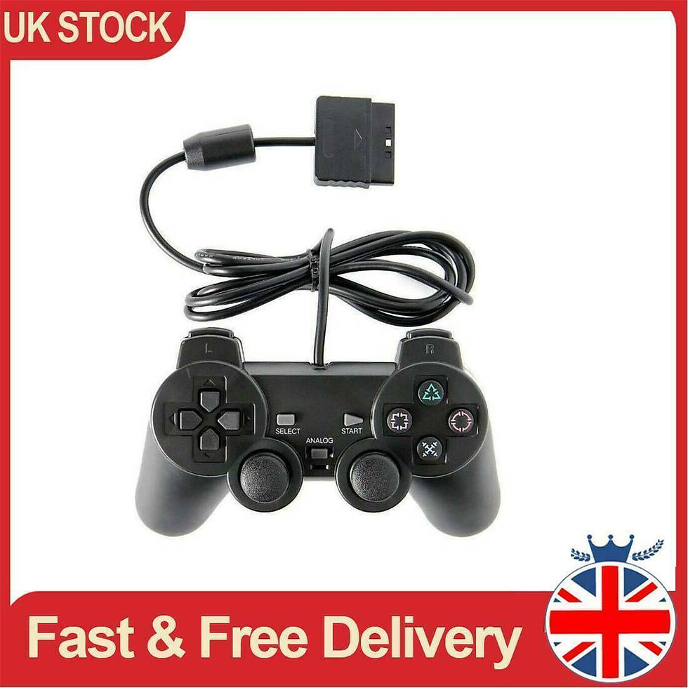 Miniature : PS2 Black Wired Game Gamepad for PS2 Controller Gamepad Joypad Black