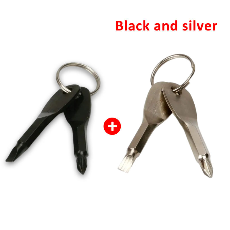 Miniature : Emergency Key Screwdriver Outdoor Multifunctional Edc Tool Safety Protection Sel
