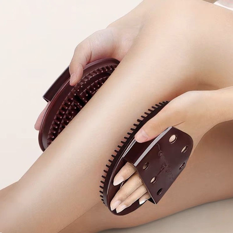 Miniature : 2PC 100% brand new with high quality Set Of 2 Brown Massage Brushes For Body Mer