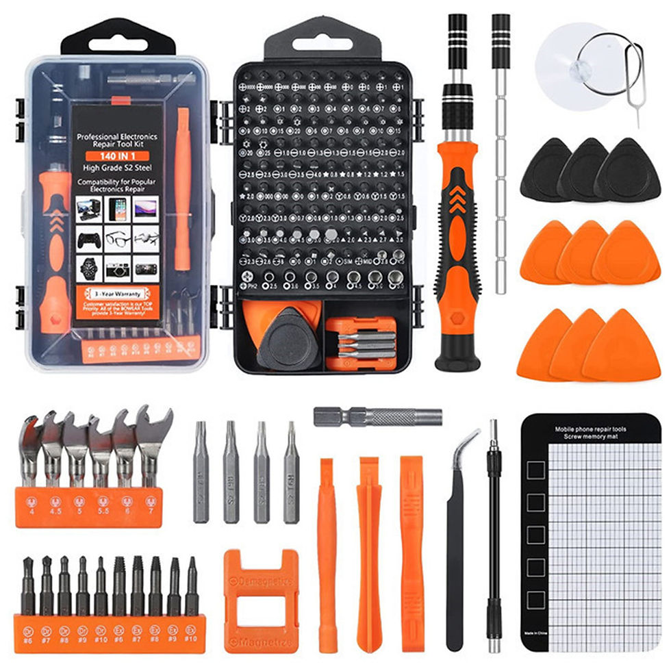 Miniature : Precision Screwdriver Set,140 in 1 Repair Tool Kit with 118 Bits Magnetic Screwd