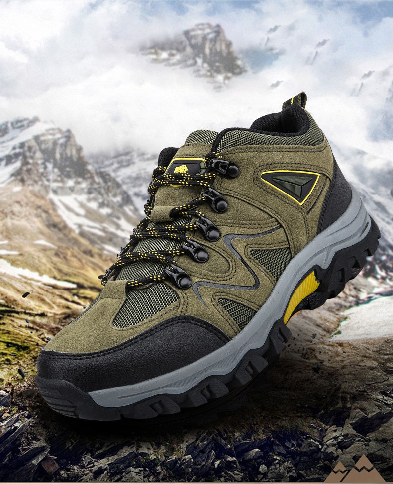 Miniature : Men's Hiking Shoes All-terrain Outdoor Sports Shoes Breathable Wear-resistant Me