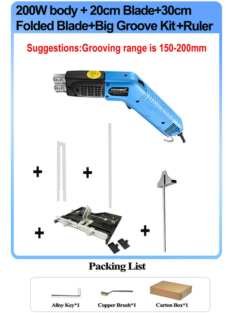 Miniature : Air Cool Hot Knife Foam Cutter Tool Machine Slotting Groove Styrofoam Polystyren
