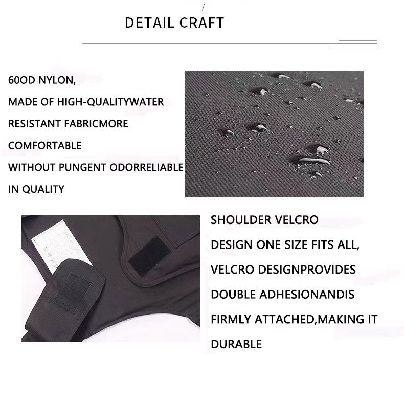 Miniature : Bulletproof Steel Plate Ballistic Body Armour Stab-Proof Composite Board Anti St