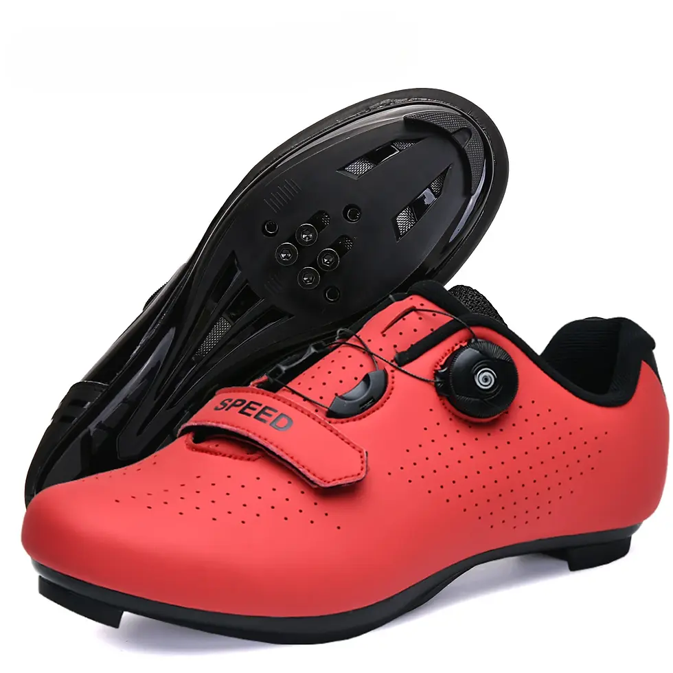 Miniature : Professional Sneakers Men Ultralight  Cycling Shoes SPD Luminous Road Bike Shoes