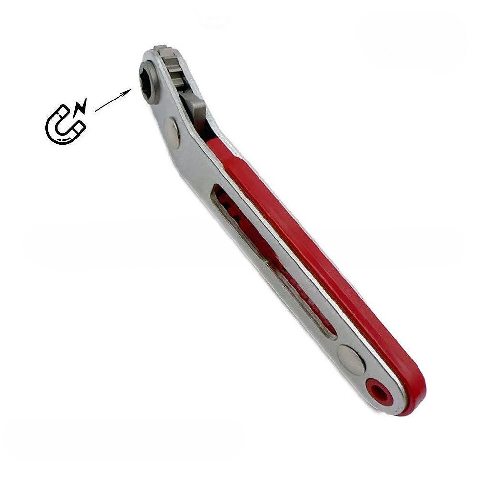 Miniature : 1/4 Drive Bidirectional Ratchet Screwdriver Set Multifunctional Home DIY Manual 
