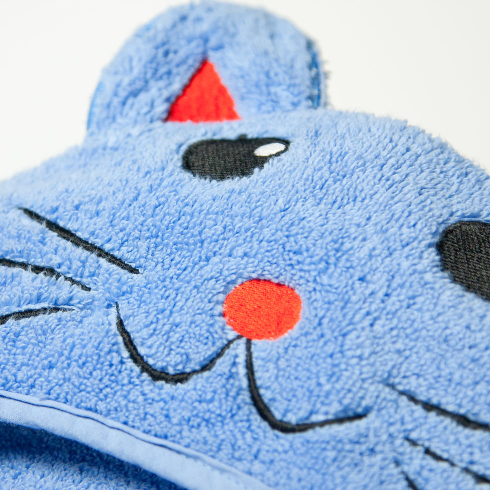 Miniature : Cat Hooded Cotton Turkish Towel: Baby