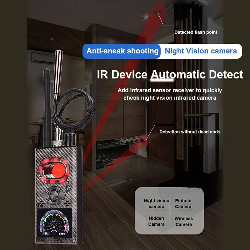 Miniature : RF Signal Wireless Camera K88 Anti Spy Hidden K99 Camera Detector Lens Bug GPS T