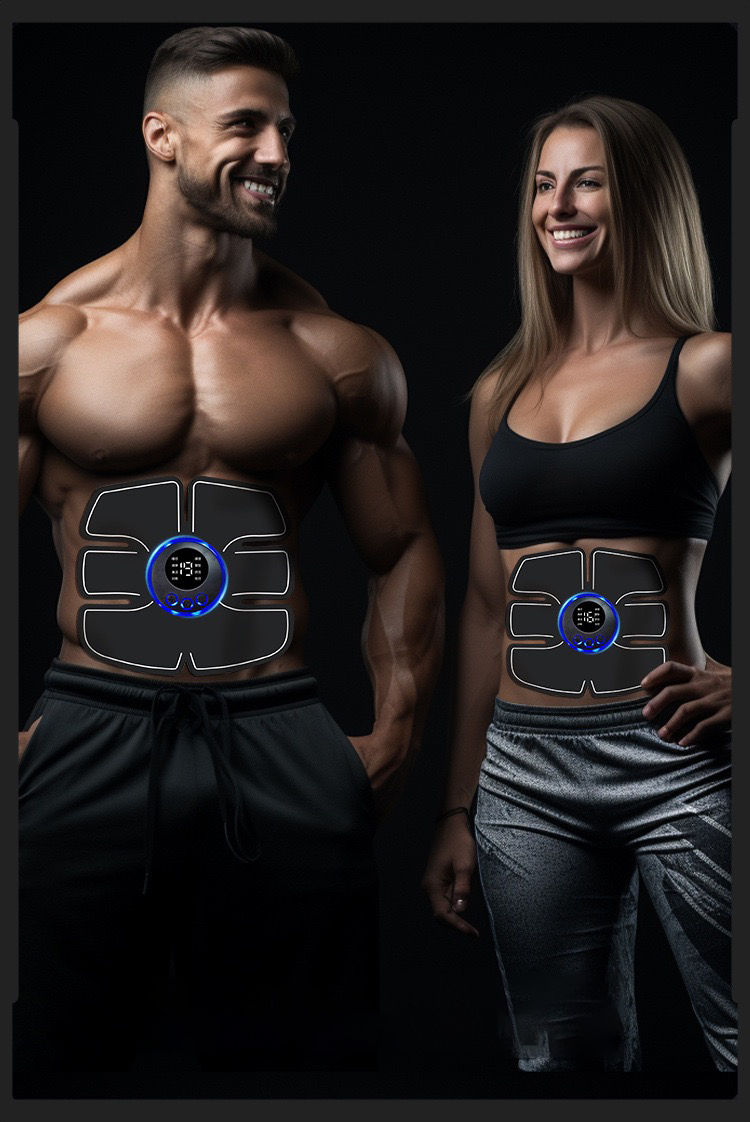 Miniature : Fitness Abdominal Massage Stimulator Abdominal Muscle Trainer Vibration Body Sli