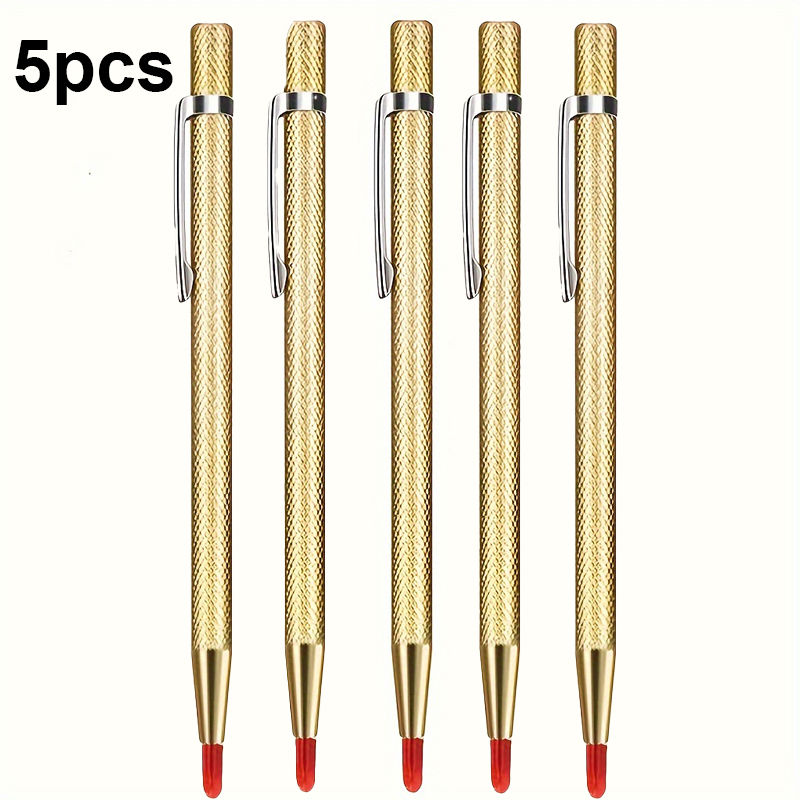 Thumbnail: 2/5Pcs Diamond Nib Titanium Pen, Precision Metalworking and Woodworking Tools fo