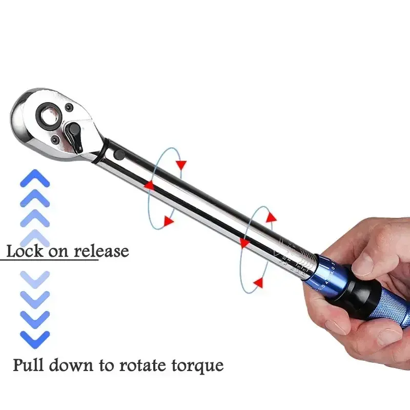 Miniature : 5-60N.m Torque Wrench 3/8 Inch Square Drive Torques Key ±3% High Precision Torq