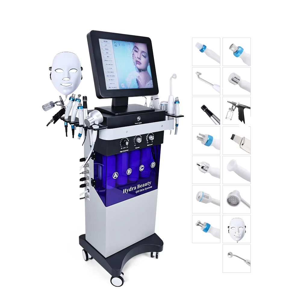 Hydro oxygen co2 bubble hydrodermabrasion facial machine hydra dermabrasion faci