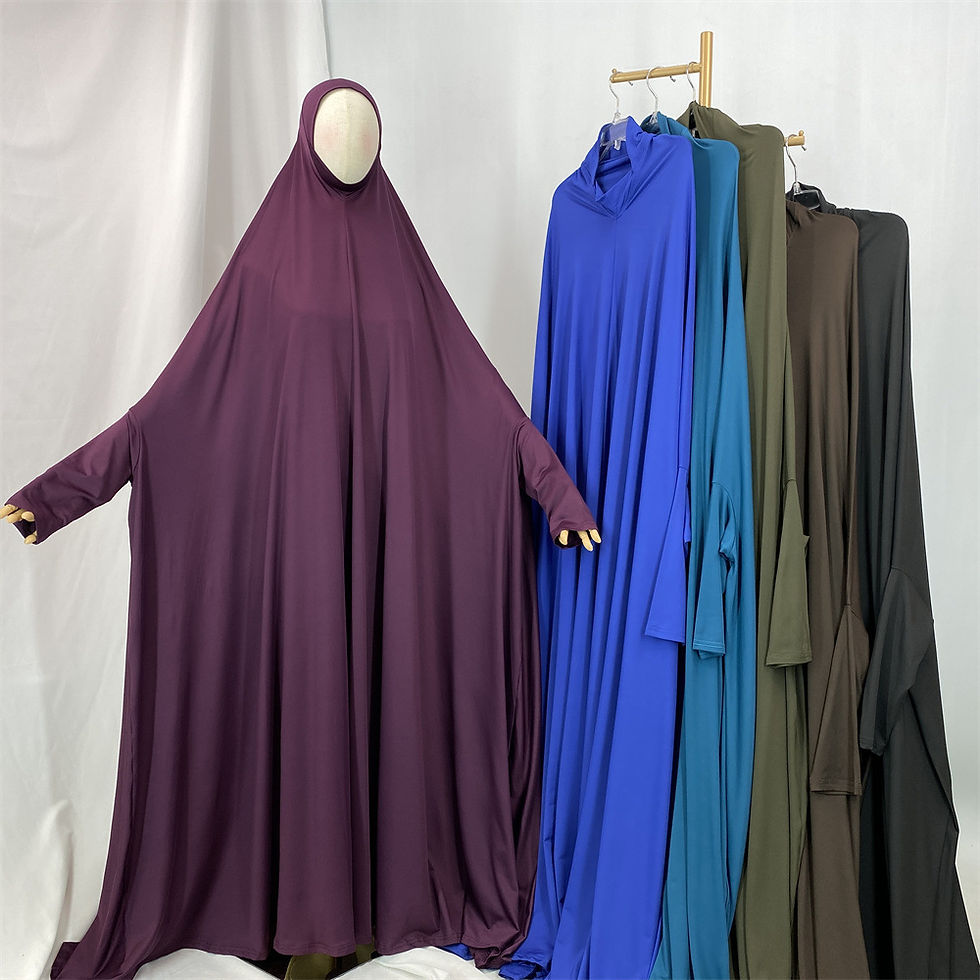 Miniature : Islam Djellaba Women Hooded Dress Eid Ramadan Muslim Prayer Garment Clothes Arab