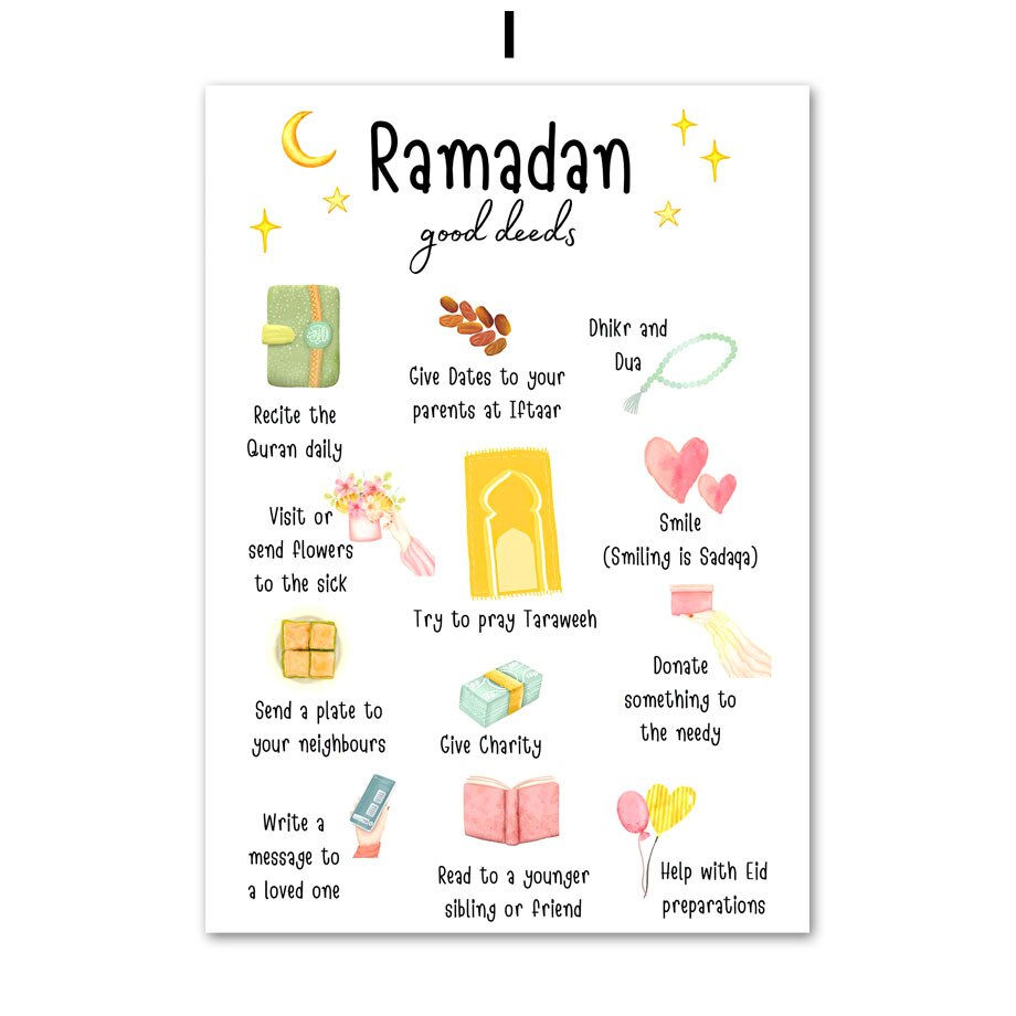 Miniature : Islamic Arabic Quran Prophets Faith Wall Art Canvas Painting  Nordic Style Poste