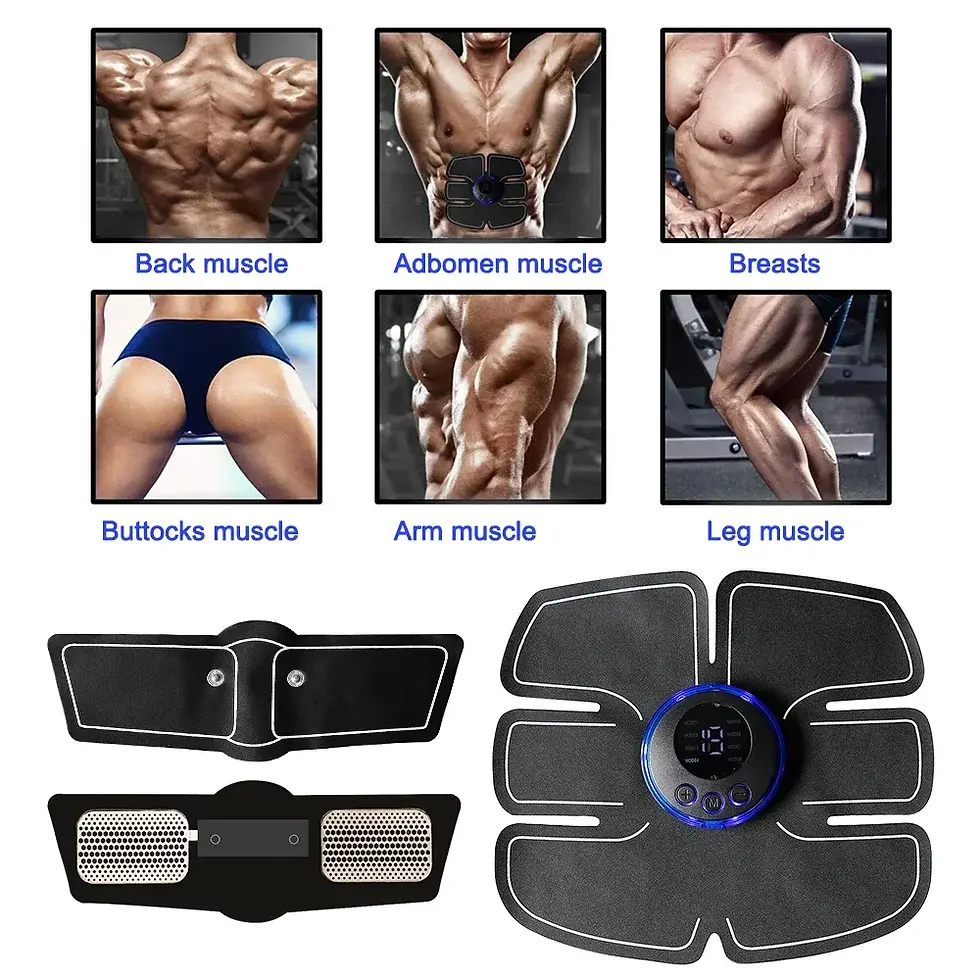 Miniature : Wireless Abs Fitness Trainer Smart EMS Muscle Stimulator Electric Abdominal Trai