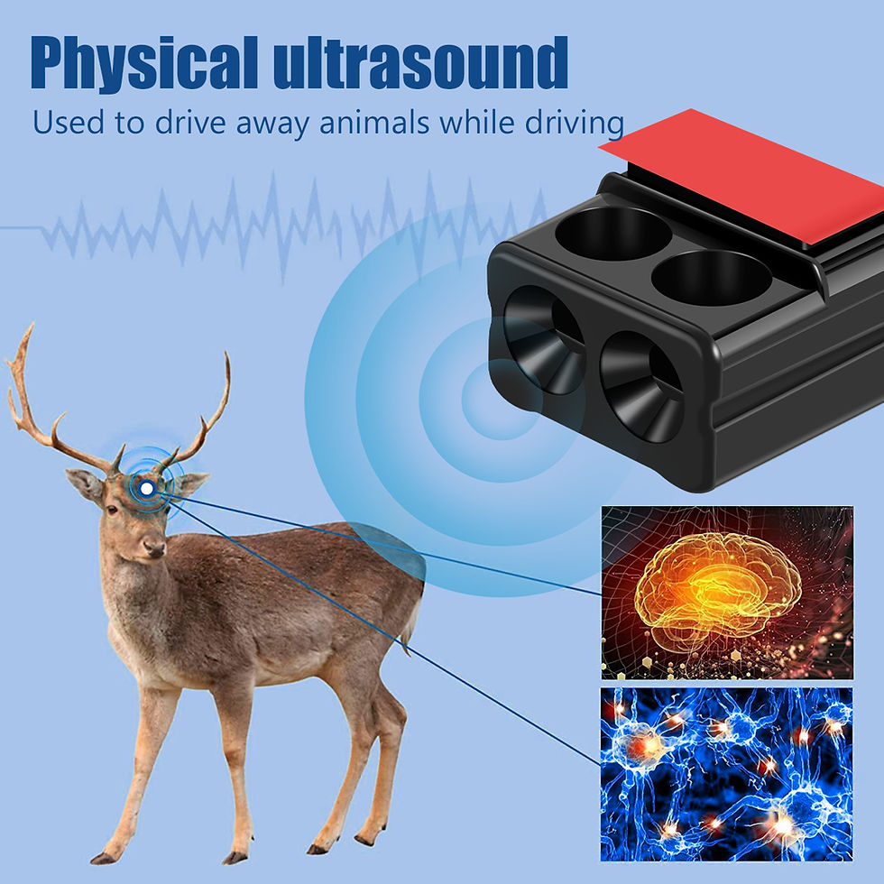 Miniature : 4Pcs Anti Collision Siren Deer Repeller Wildlife Repel Warn Device for Vehicle F