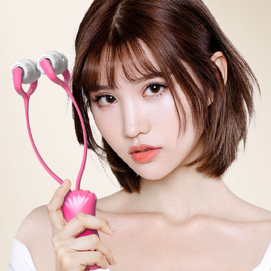 Miniature : 360 Rotate V Held Facial Roller Y Shape Hand Face Massager Facial Lifting Double