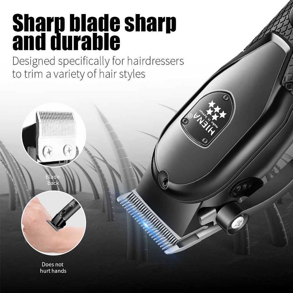 Miniature : hiena Hair Clipper Kit for Men Electric Shaver Hair Trimmer Professional Cutting