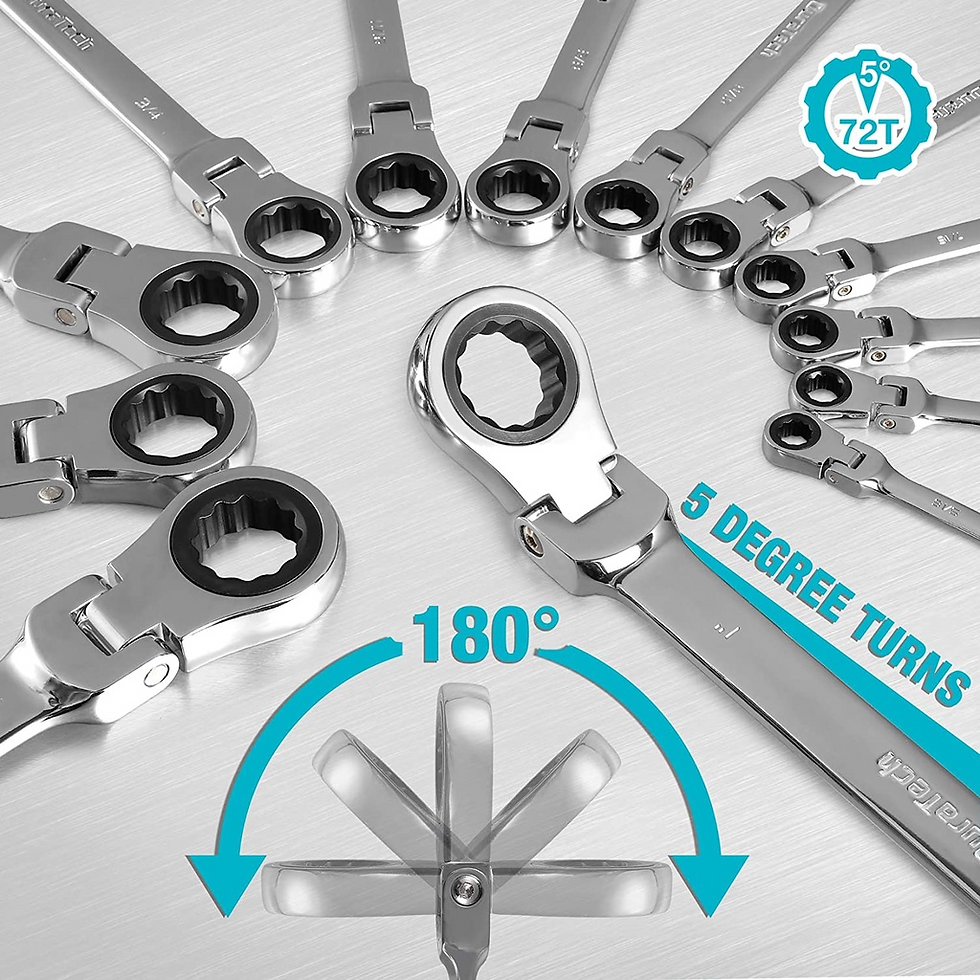 Miniature : Ratchet Wrench Set Tools for Men Tool Full Professional Novelty Socket Sets Flat