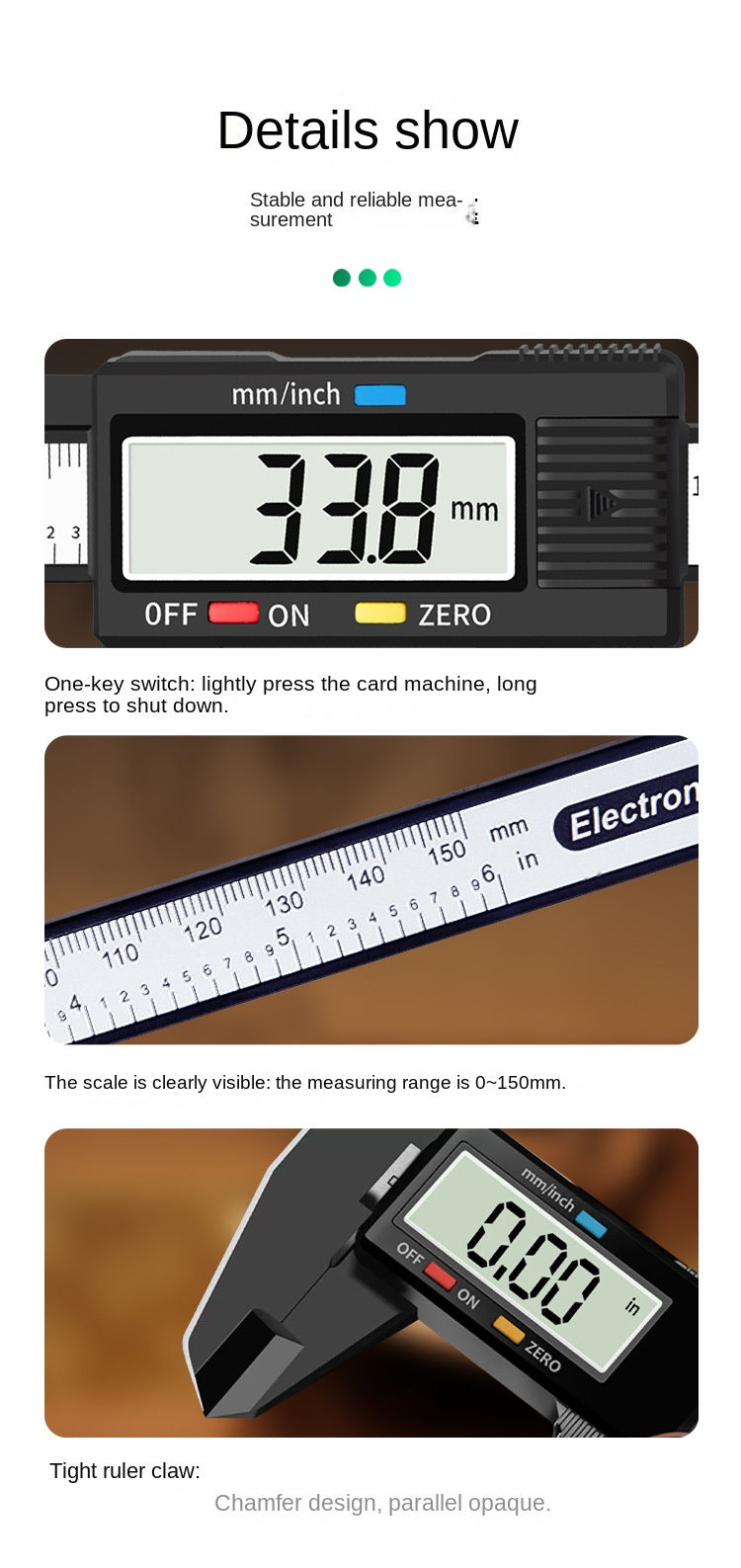 Miniature : Vernier Caliper Plastic Foot Meter Electronic Ruler Vernier Caliper Measurement 