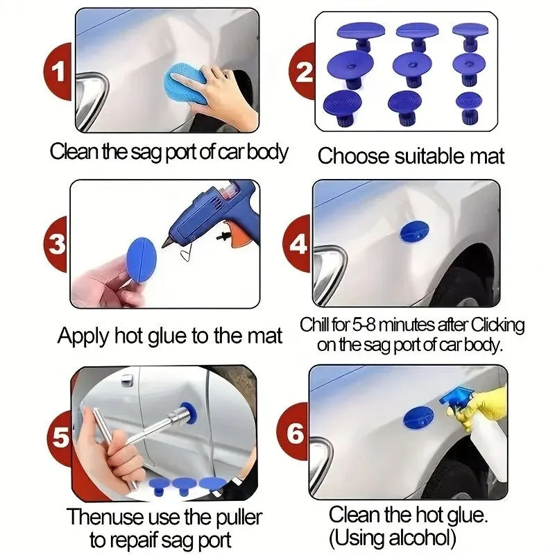 Miniature : Car Dent Repair Tool Auto Body Part Mechanical Sheet Metal Paintless Dent Remova