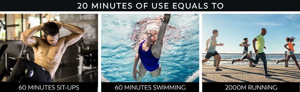 Miniature : Fitness Abdominal Massage Stimulator Abdominal Muscle Trainer Vibration Body Sli