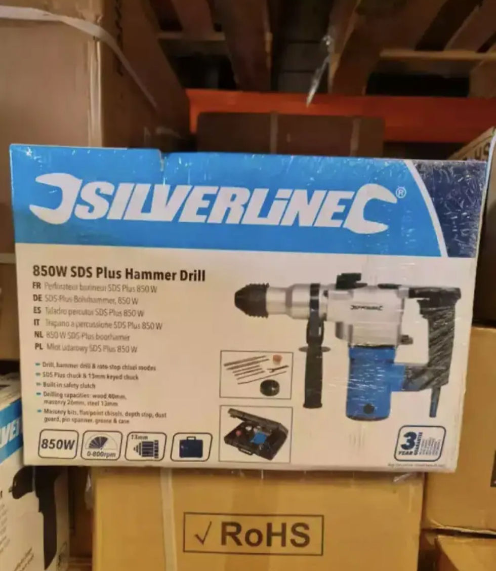 Miniature : *DESTOCKAGE EXCLUSIF*20 Marteau perforateur burineur SDS Plus 850 W SILVERLINE