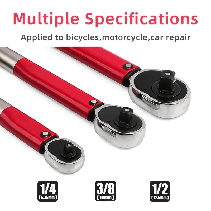 Miniature : 10-210N.m Torque Wrench 1/2"  Precise Reversible Ratchet Torques Key Professiona