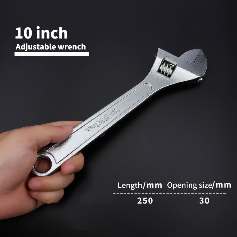 Miniature : Free shipping Large Opening Adjustable Spanner Monkey Wrench Adjustable Angle Sl