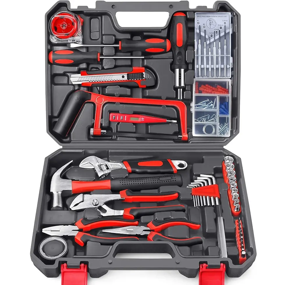 Miniature : STOENGO 19/43/108pcs Hardware Household Hand Tool Kit Set Household DIY Hand Too