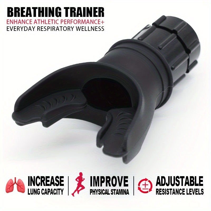Miniature : Abdominal breathing trainer, resistance adjustable lung capacity trainer suitabl