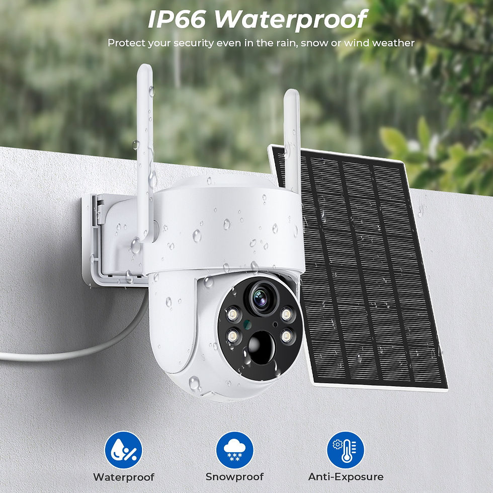 Miniature : WiFi PTZ Camera Outdoor Wireless Solar IP Camera 4MP HD Built-in Battery Video S