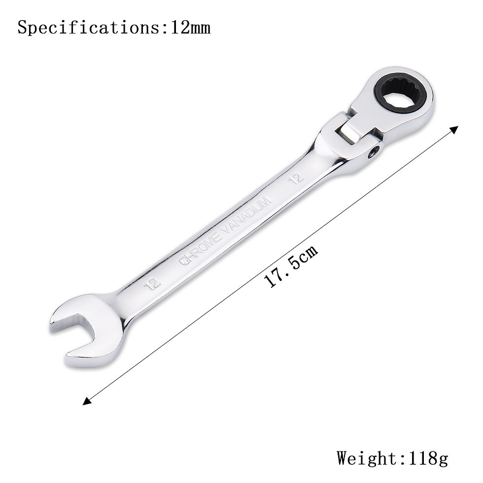 Miniature : Ratchet Wrench of Keys Spanner Set Hand Tool 72-Tooth Ratcheting Flexible Head M