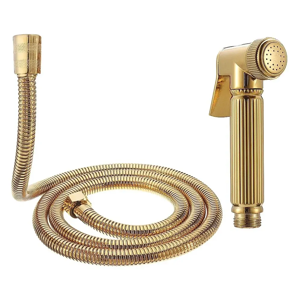 Miniature : Bathroom Golden Spray Gun Premium Bathroom Sprayer Toilet Set