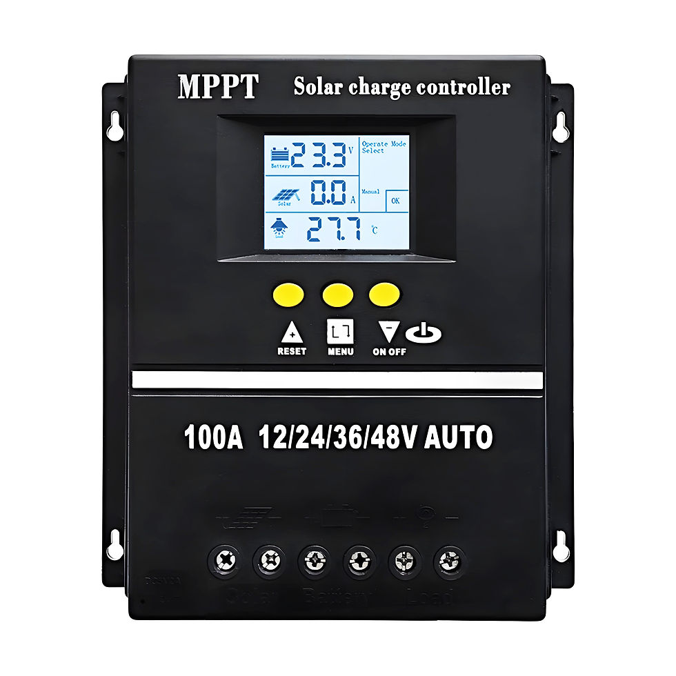 Miniature : Y&H MPPT 60A 80A 100A Solar Charge Controller with LCD Dual USB Output, 12V 24V 