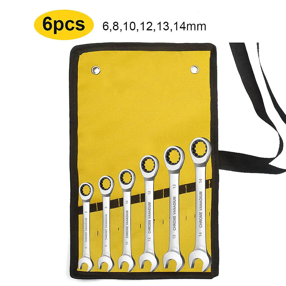 Miniature : WEELEE Ratcheting Combination Wrench Set, Metric 6-19mm Auto Repair Key Wrenches