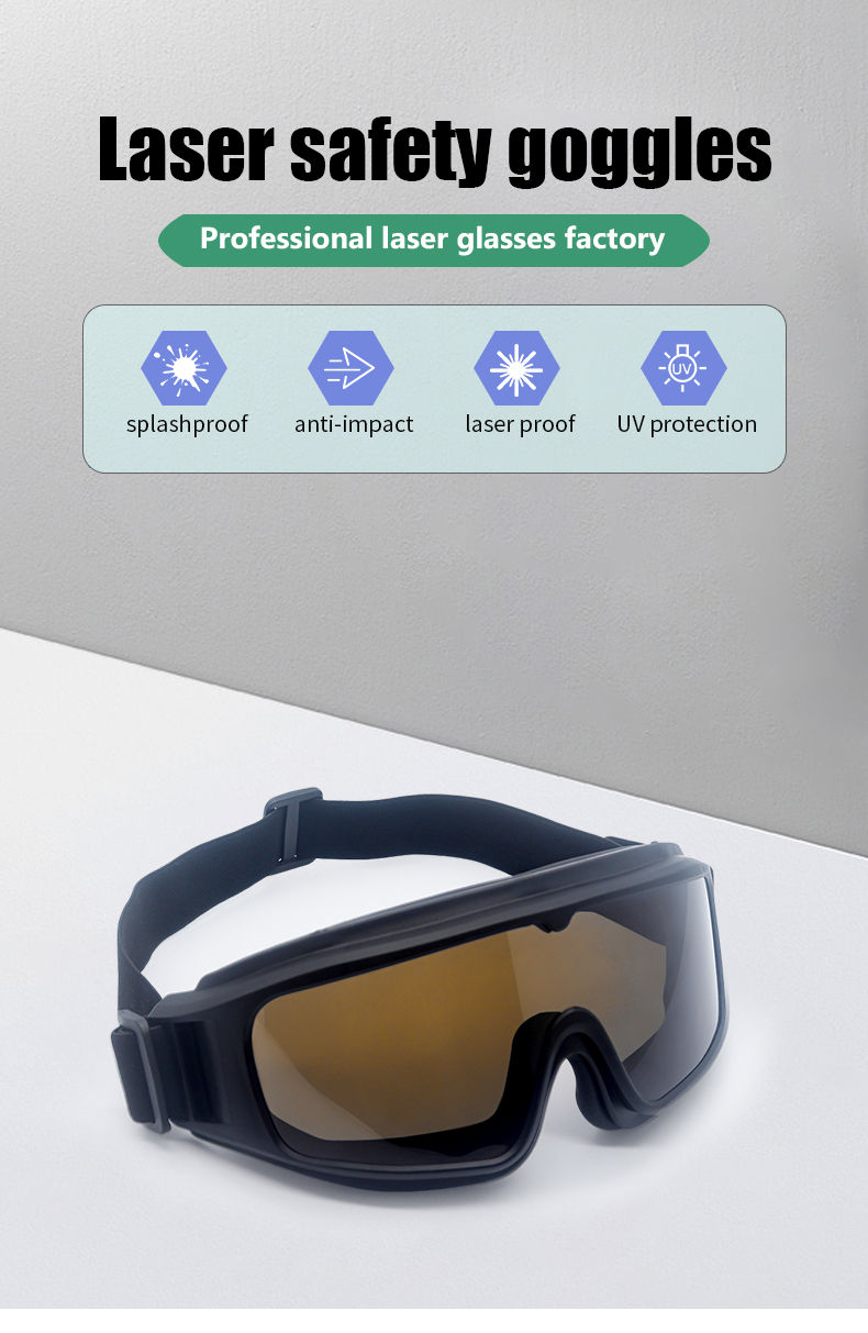 Miniature : laser protection glasses 1064 532 455 808 10600nm OD5 Laser Welding laser protec
