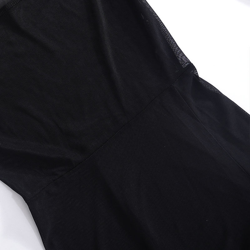 Miniature : Square Collar Solid Mini Dress For Women Y2k Clothes Gauze Sexi Night Dress Hot 