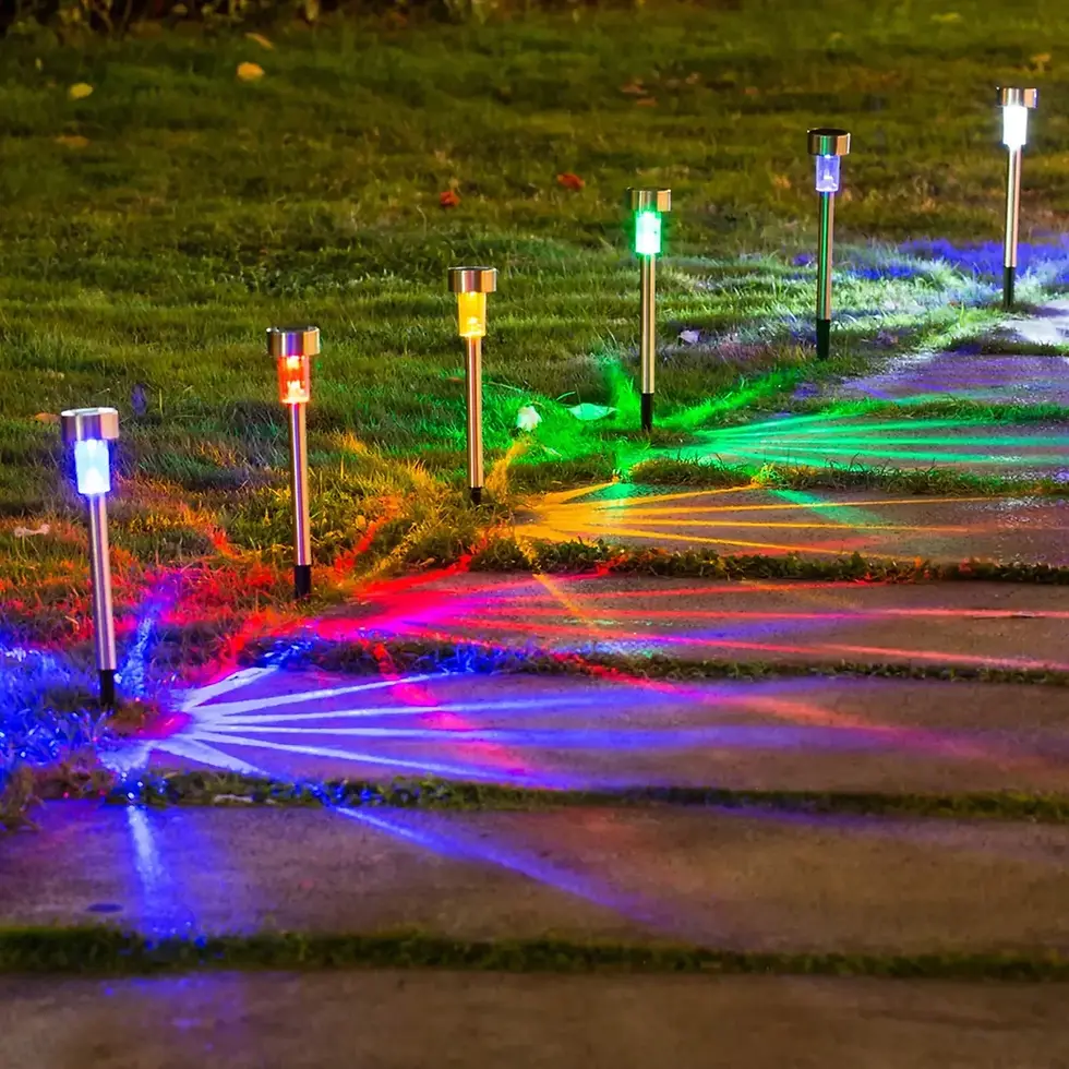 Miniature : Solar Outdoor Lights Garden Lamp Solar Powered Waterproof Landscape Path Outdoor
