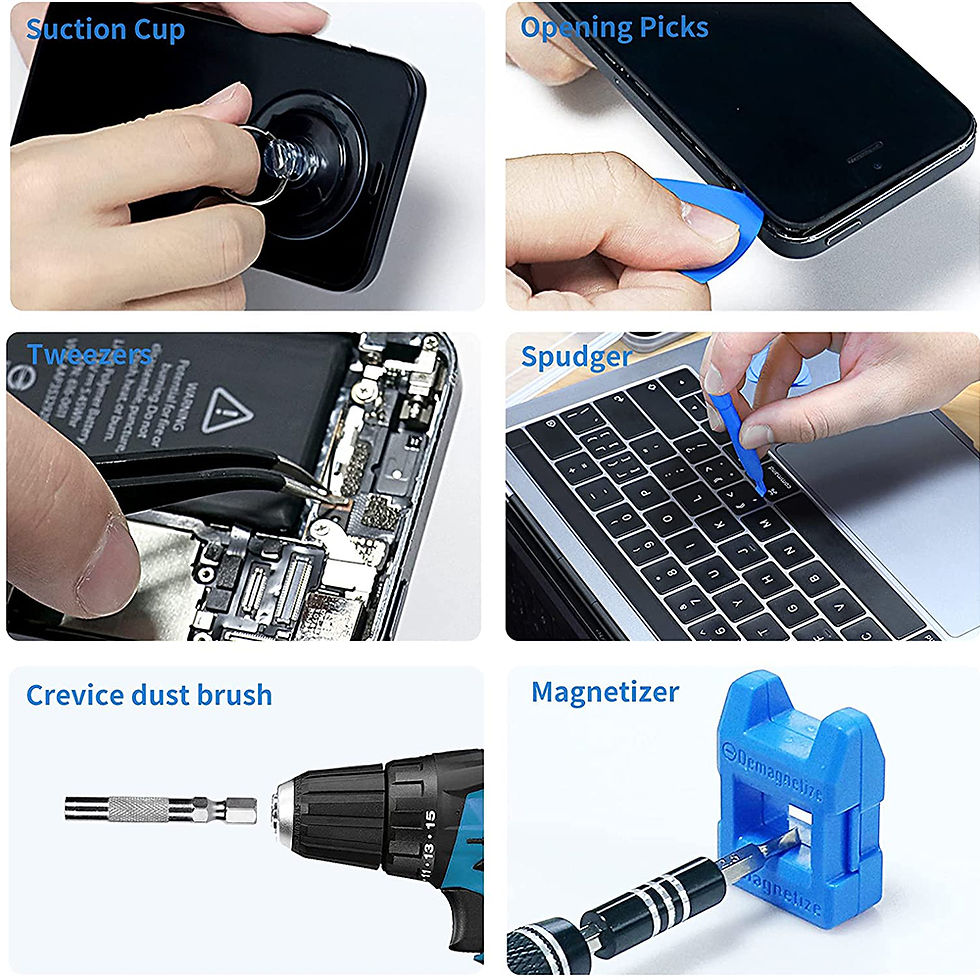 Miniature : WOZOBUY 115/122/138 in1 Precision Screwdriver Set Magnetic - Professional Screw 