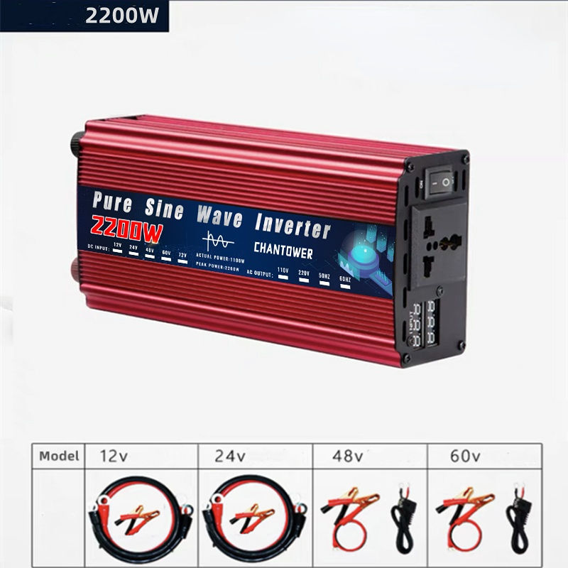 Miniature : Pure Sine Wave Inverter DC 12V/24V/48V/60V/72V to AC 220V/110V 1000W 2000W 3000W