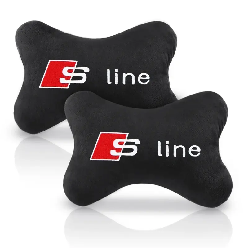 Miniature : Car Neck Pillow Headrest Pad for Audi sline A4  B7 B8 B9 A3 8P 8V 8L A5 A6 C6 C5