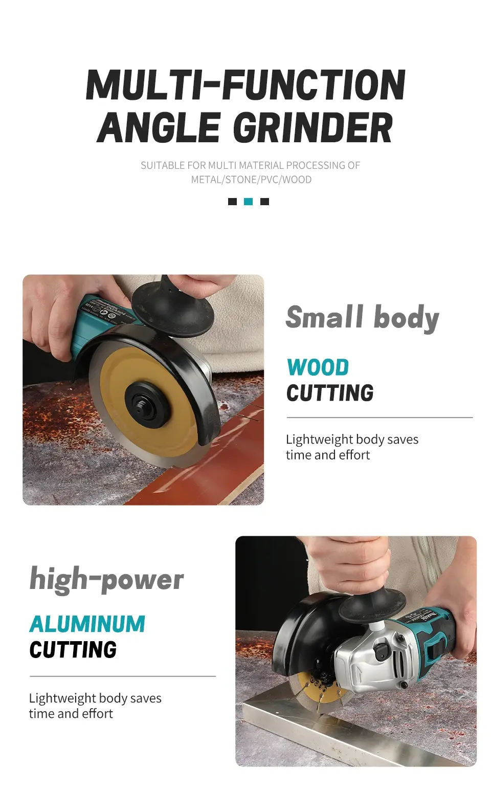Miniature : Makita DGA504 18V Brushless Lithium Electric Angle Grinder Rechargeable Polishin