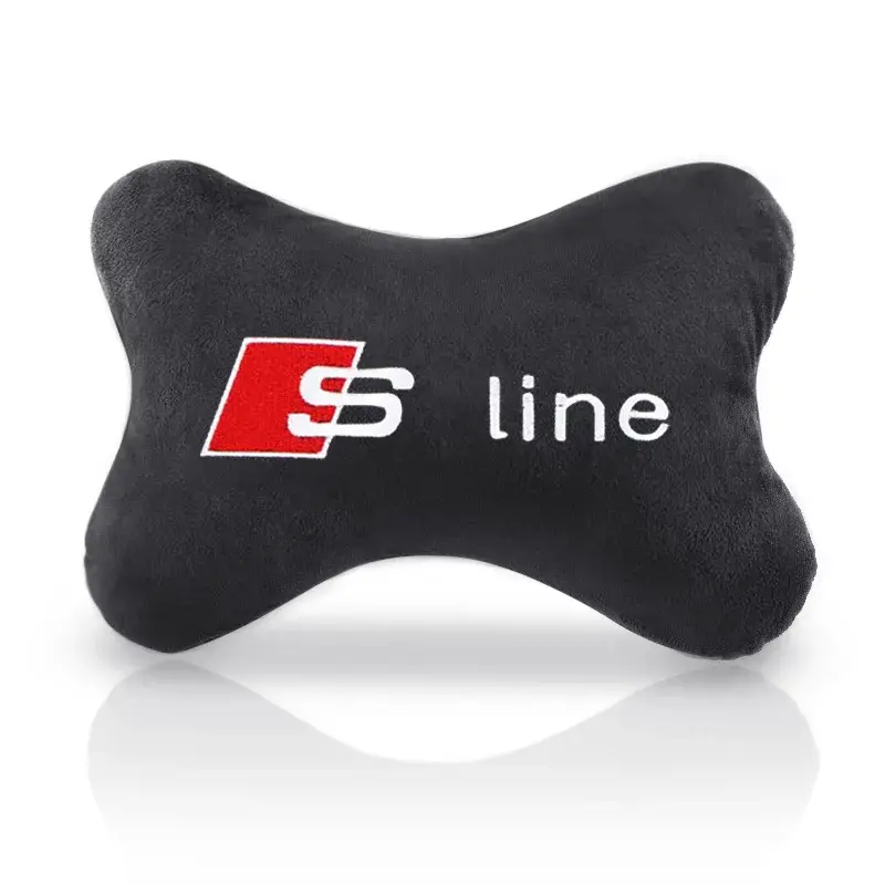 Miniature : Car Neck Pillow Headrest Pad for Audi sline A4  B7 B8 B9 A3 8P 8V 8L A5 A6 C6 C5