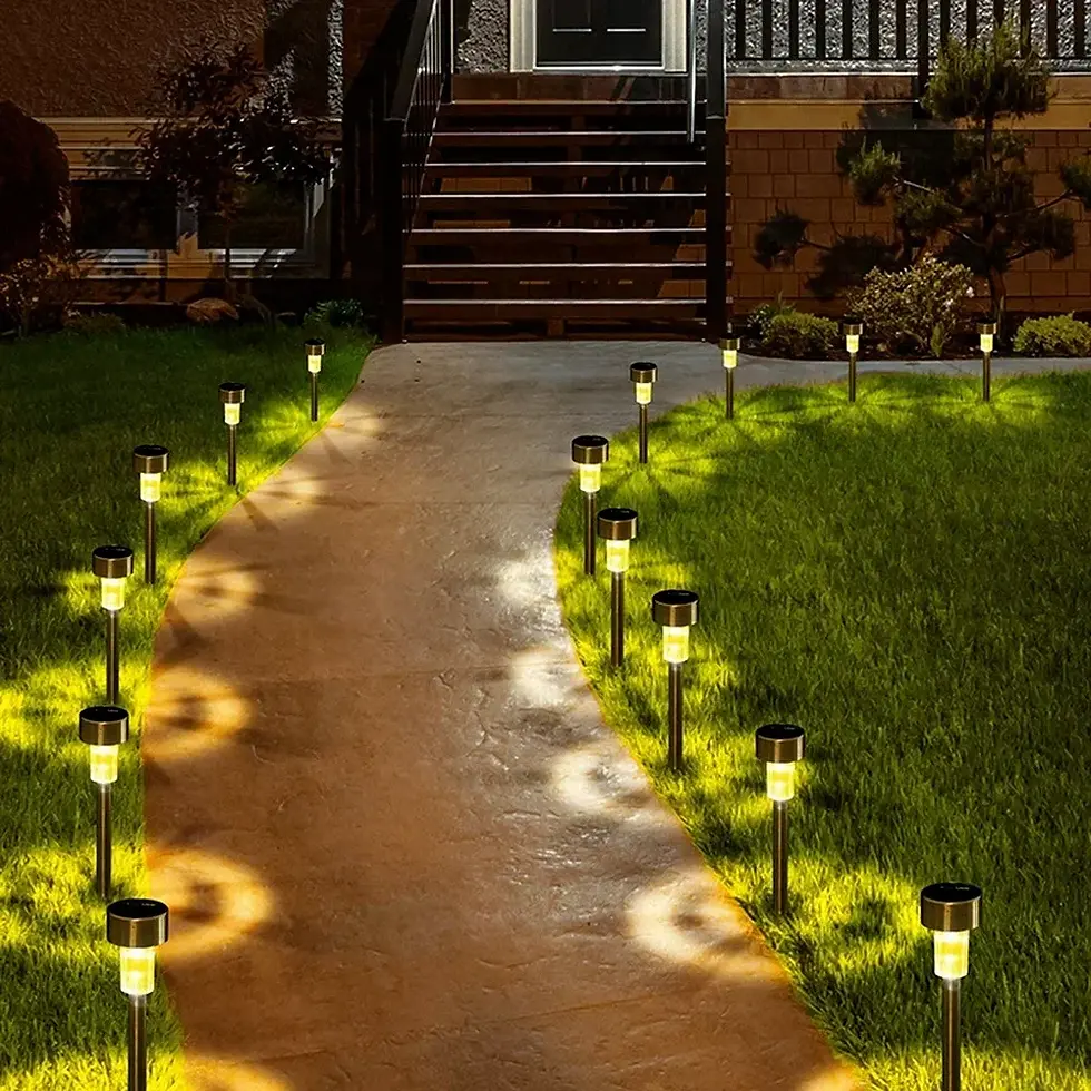 Miniature : Solar Outdoor Lights Garden Lamp Solar Powered Waterproof Landscape Path Outdoor